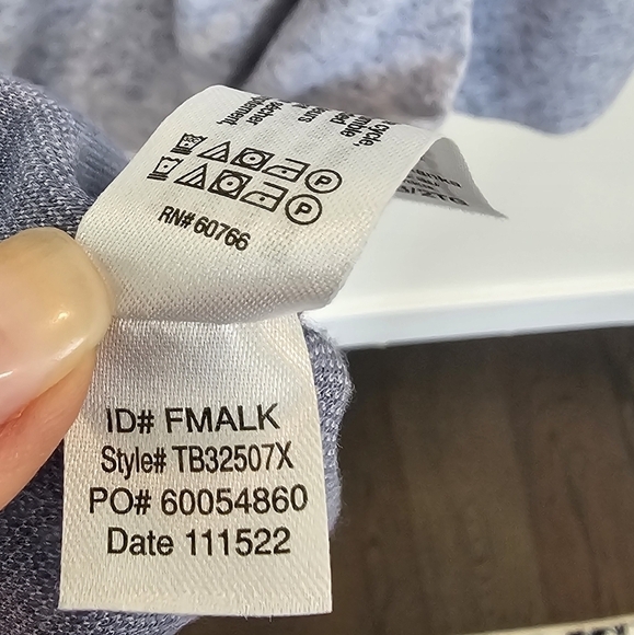 Tommy Bahama Marled Light Blue Crew Neck Short Sleeve Shirt Size 2XLB - Picture 10 of 10